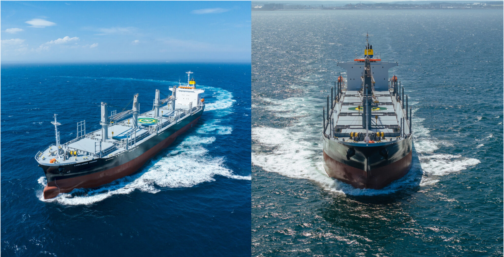 Sno.705 40,000DWT型バルクキャリア「LOWLANDS CORSO」の命名引渡式を執り行いました 北日本造船株式会社